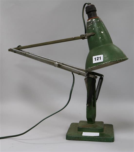 A 1930-40s anglepoise lamp